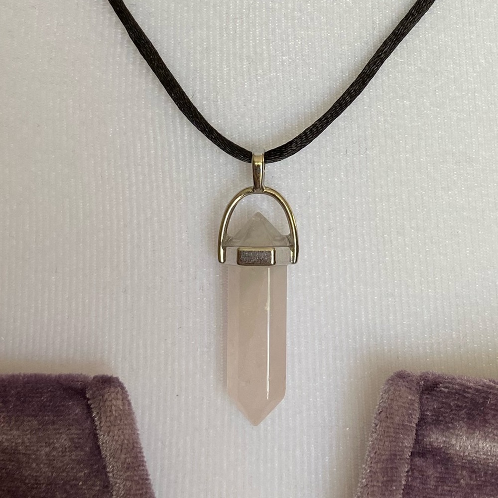 Mix n Match Rose Quartz Love Manifestation 18” Adjustable Silk Cord Necklace